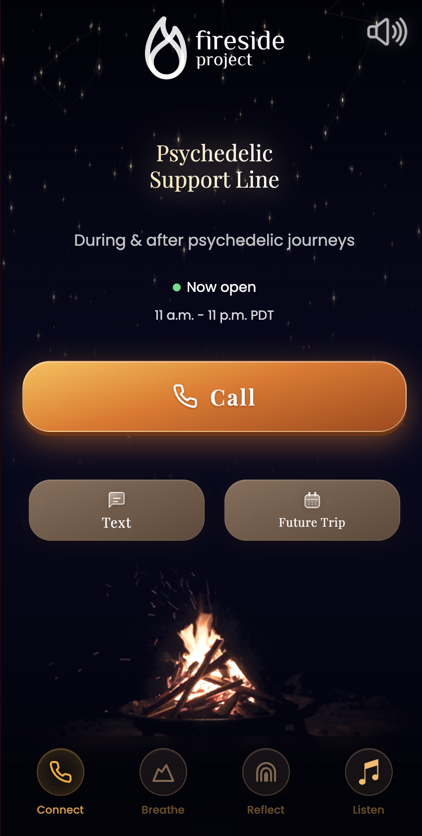 Fireside mobile app